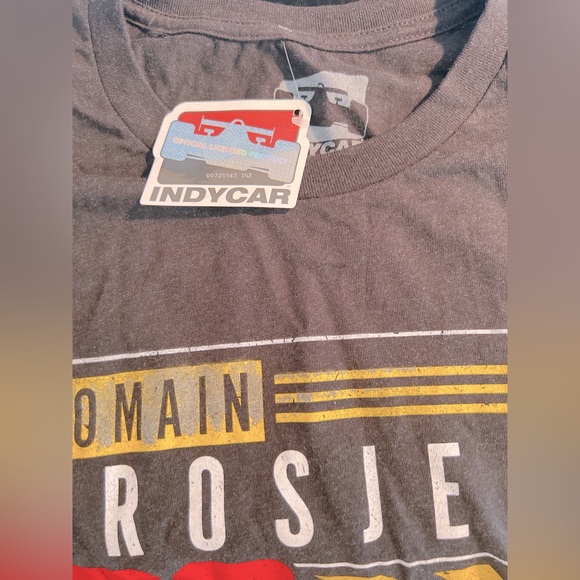 Romain Grosjean IndyCar Andretti Racing Team Track Black Graphic T-Shirt - Picture 6 of 7